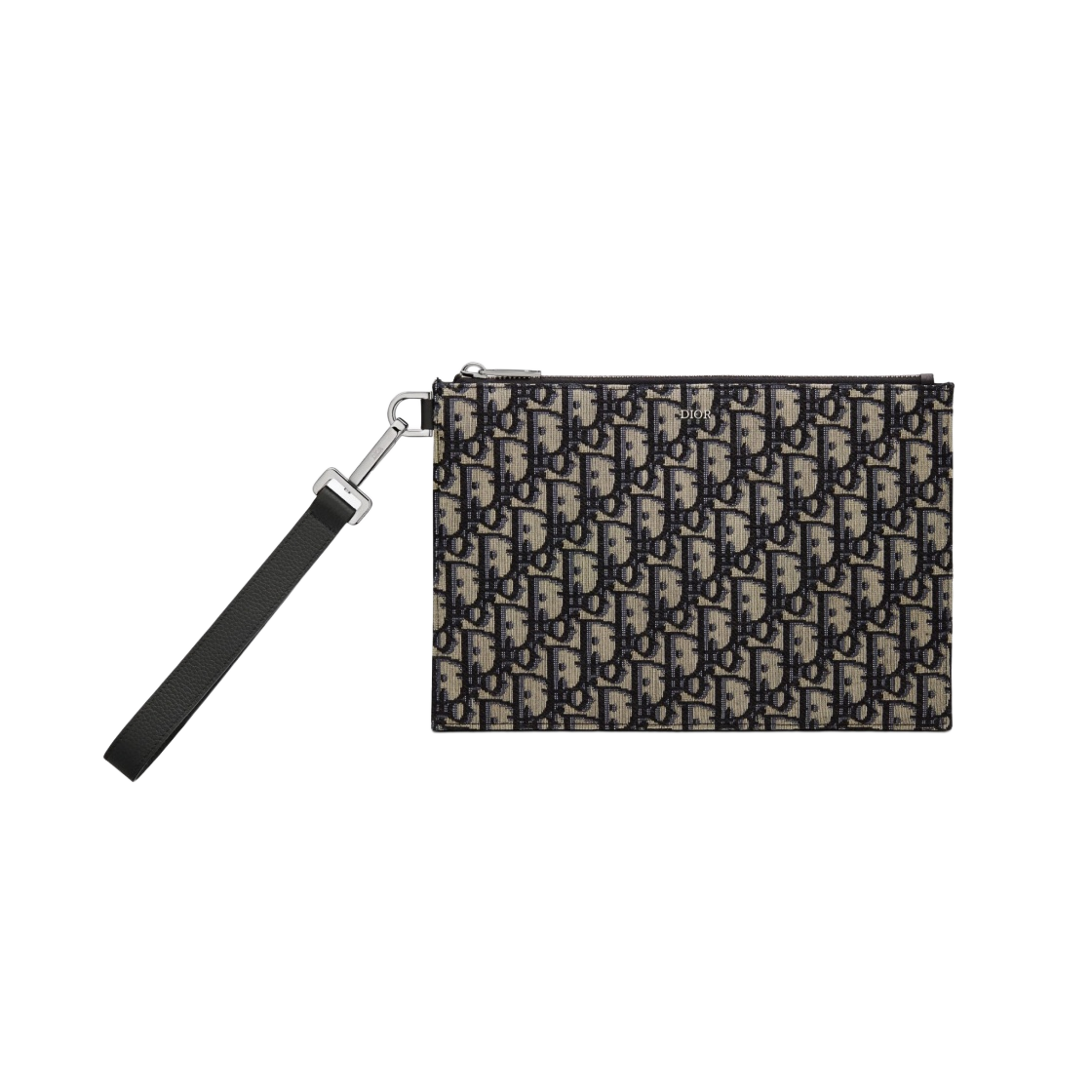 디올 A5 파우치 베이지 & 블랙 디올 오블리크 자카드(Dior A5 Pouch Beige & Black Dior Oblique Jacquard)
