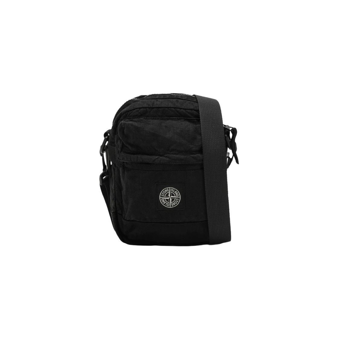 801590830-V0029 Stone Island Lino Nylon Tela-TC Pouch Black - 24SS