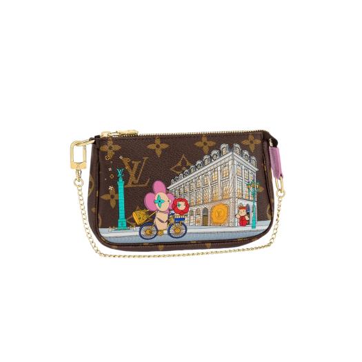 Louis Vuitton Vivienne Mini Pochette Accessoires Monogram Pink