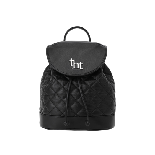 Threetimes Acorn Quilted Backpack Black