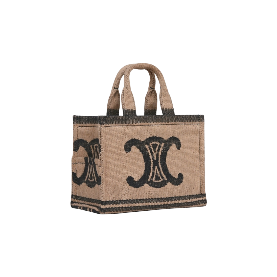 셀린느 트리옹프 카프스킨 텍스타일 타이스 스몰 카바스 베이지 블랙(Celine Small Cabas Thais in Textile with Triomphe and Calfskin Beige Black) - 2