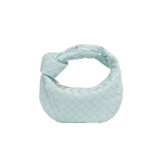 Bottega Veneta Mini Leather Jodie Teal Washed