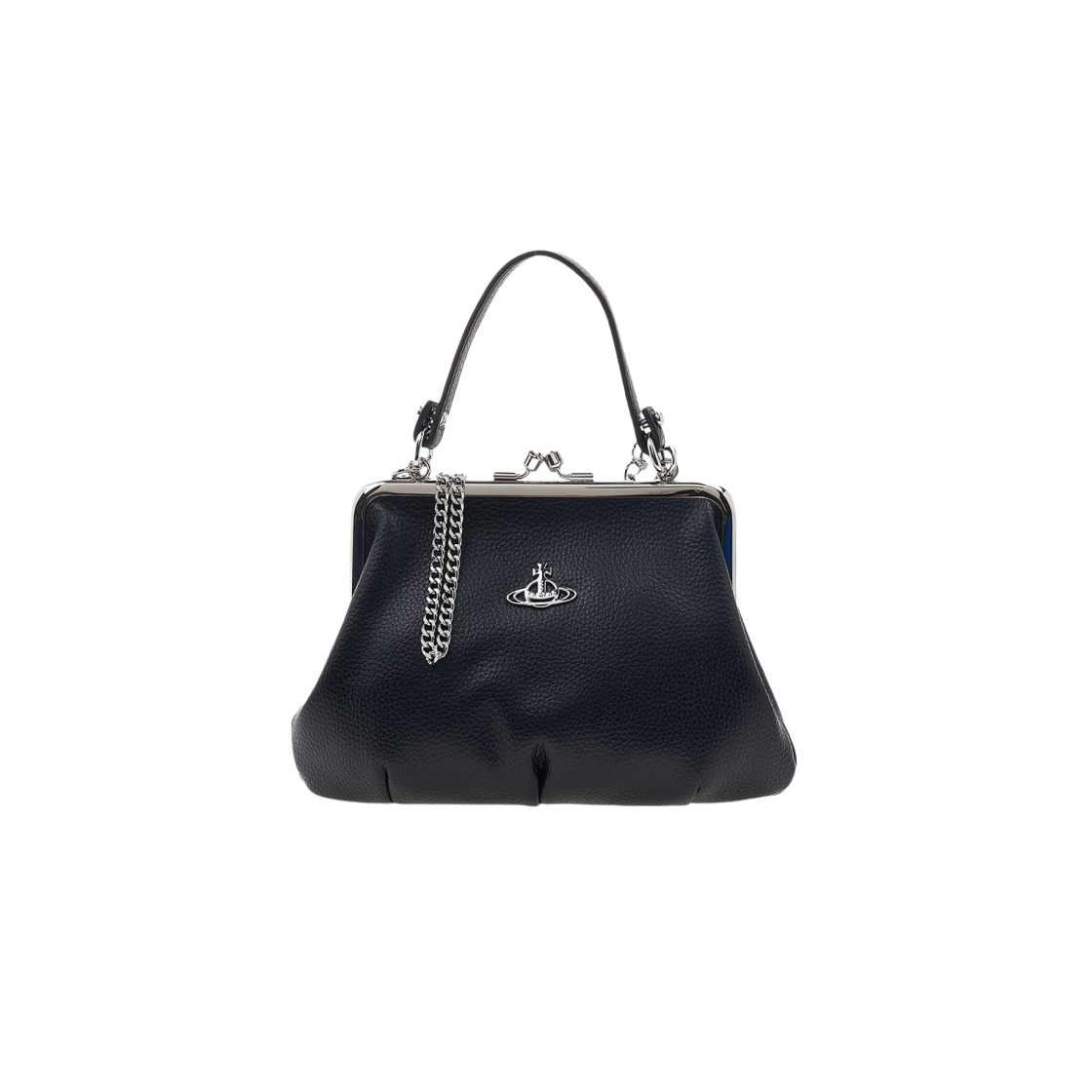 52020003-S000D-N403 Vivienne Westwood Vegan Leather Granny Frame Purse Black