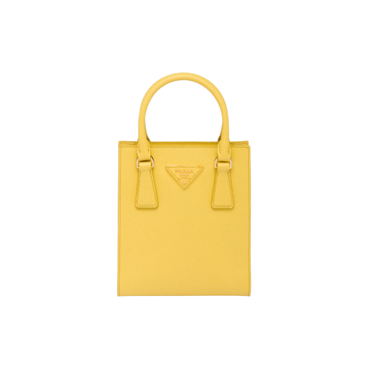 Prada Saffiano Leather Handbag Sunny Yellow