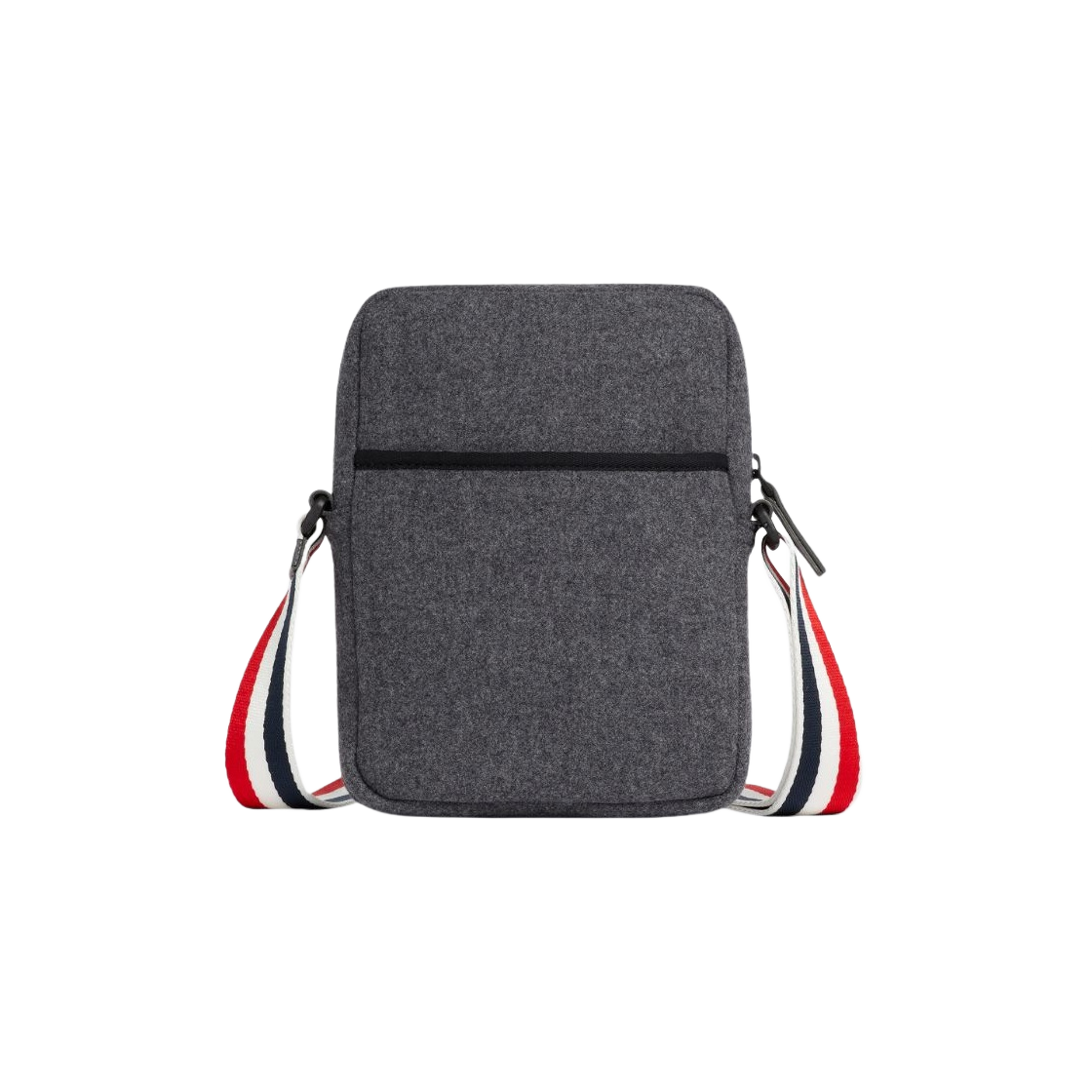 톰브라운 더블 페이스 멜튼 사선 스트라이프 스트랩 카메라백 미디움 그레이(Thom Browne Double Face Melton 4-Bar Stripe Strap Camera Bag Medium Grey) - 3