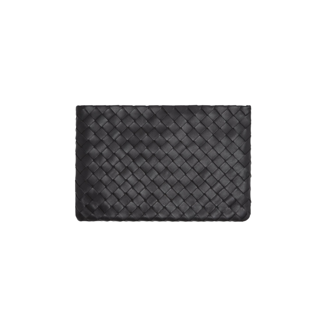 608232VCPP98425 Bottega Veneta Medium Pouch Black - 대표 이미지 #1