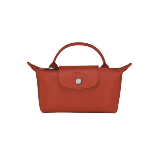 Longchamp Le Pliage City Handle Pouch Orange Terracotta