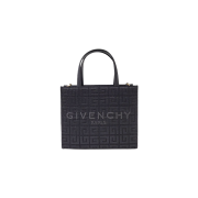 Givenchy Mini G Tote Shopping Bag in 4G Embroidered Black