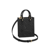 Louis Vuitton Petit Sac Plat Monogram Empreinte Black