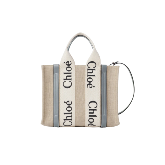 Chloe Woody Small Tote Bag Divine Grey