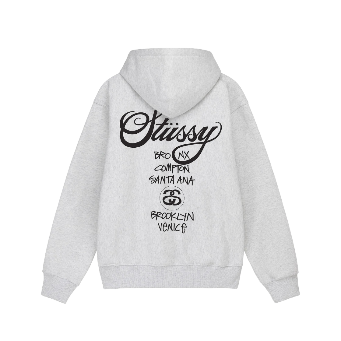 스투시 월드투어 후드 애쉬 헤더 2022 | Stussy | KREAM