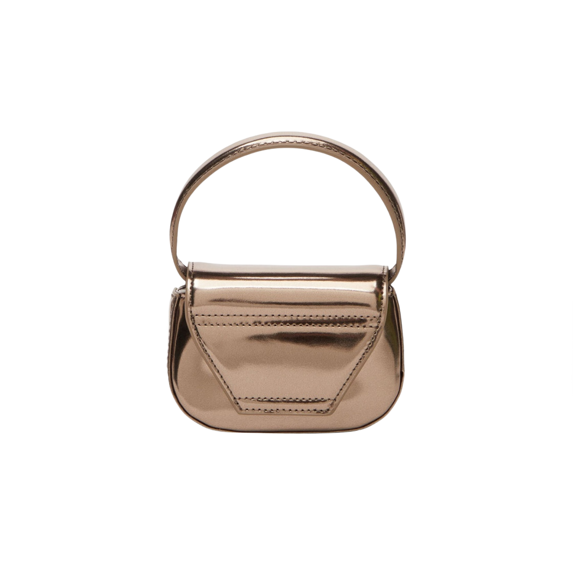 디젤 1DR 미니백 인 미러드 레더 브론즈(Diesel 1DR Mini Bag in Mirrored Leather Bronze) - 2