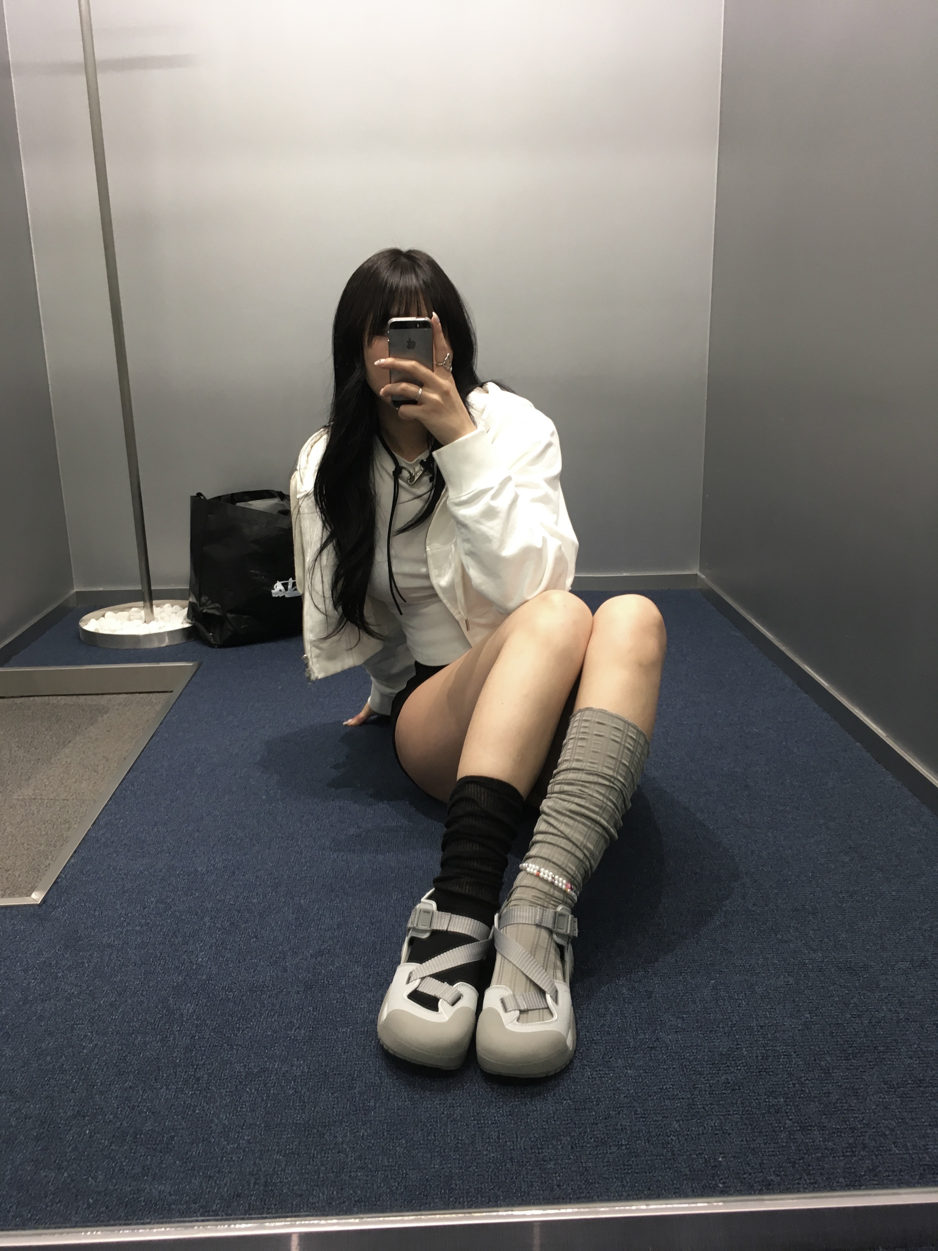Fila Peito Sandal Grey 착용 스타일