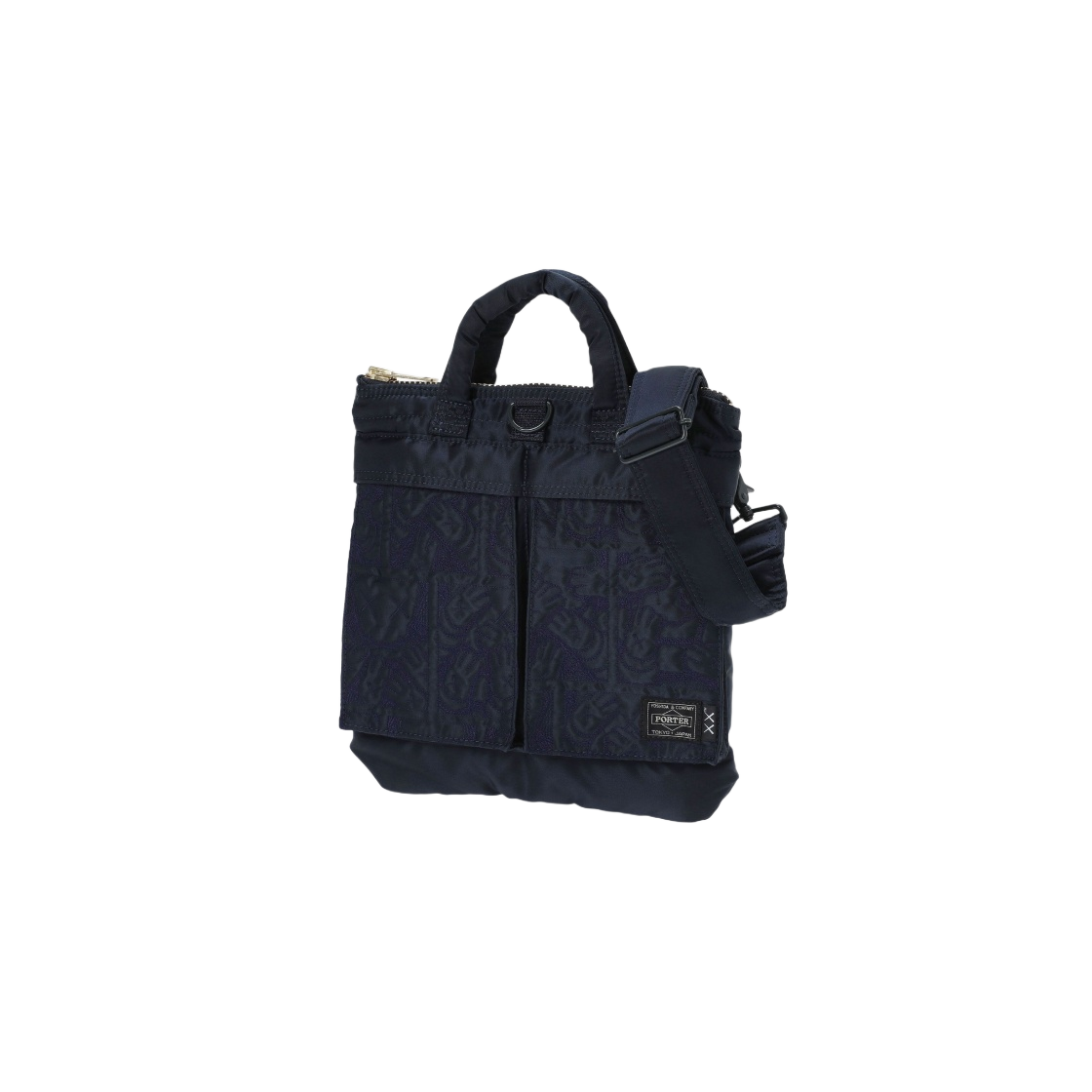 포터 x 카우스 투웨이 미니 헬멧백 아이언 블루(Porter x Kaws 2Way Mini Helmet Bag Iron Blue)