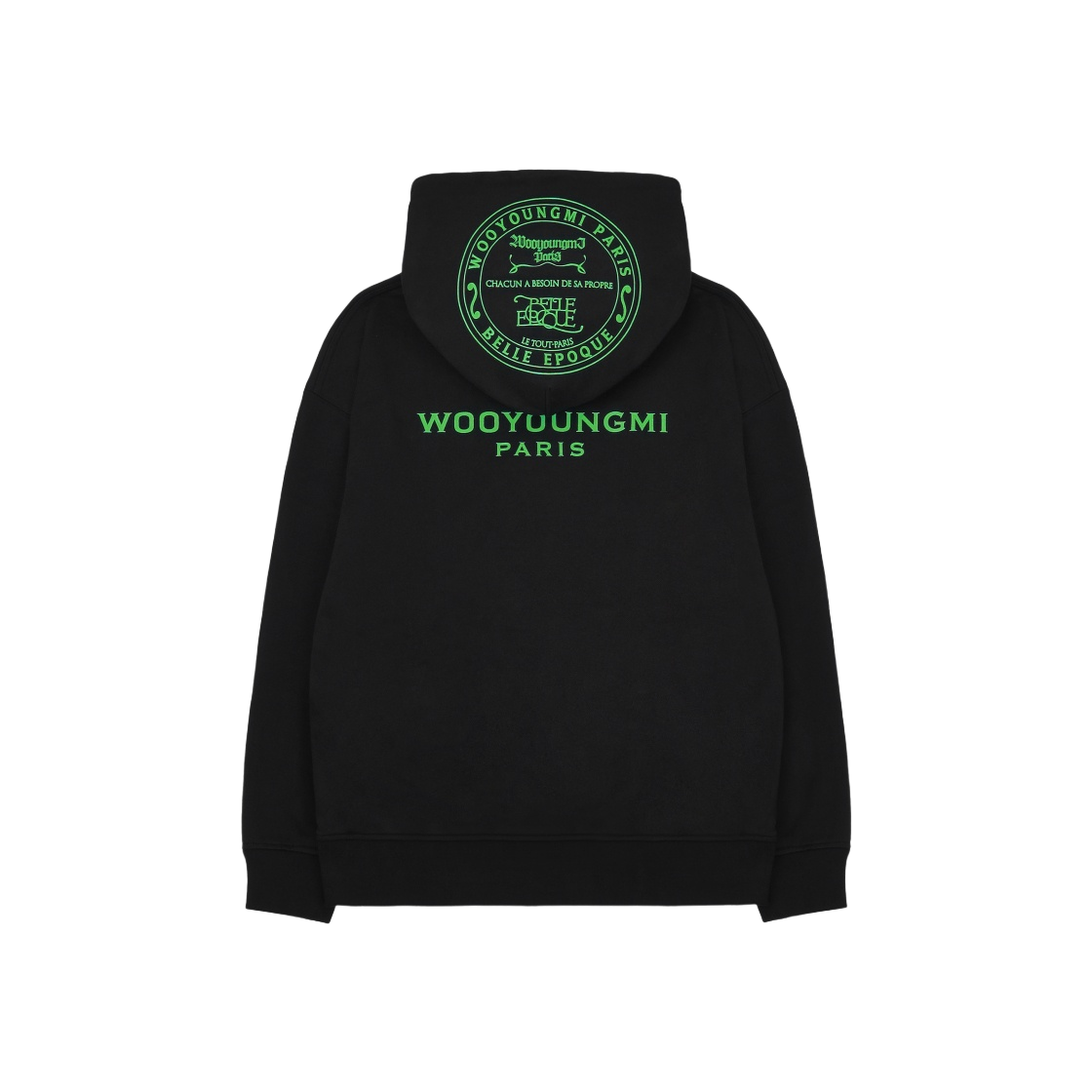 ☆2025 SS☆ブラックバックロゴフーディ/WOOYOUNGMI☆ Black Back Logo Hoodie - WOOYOUNGMI