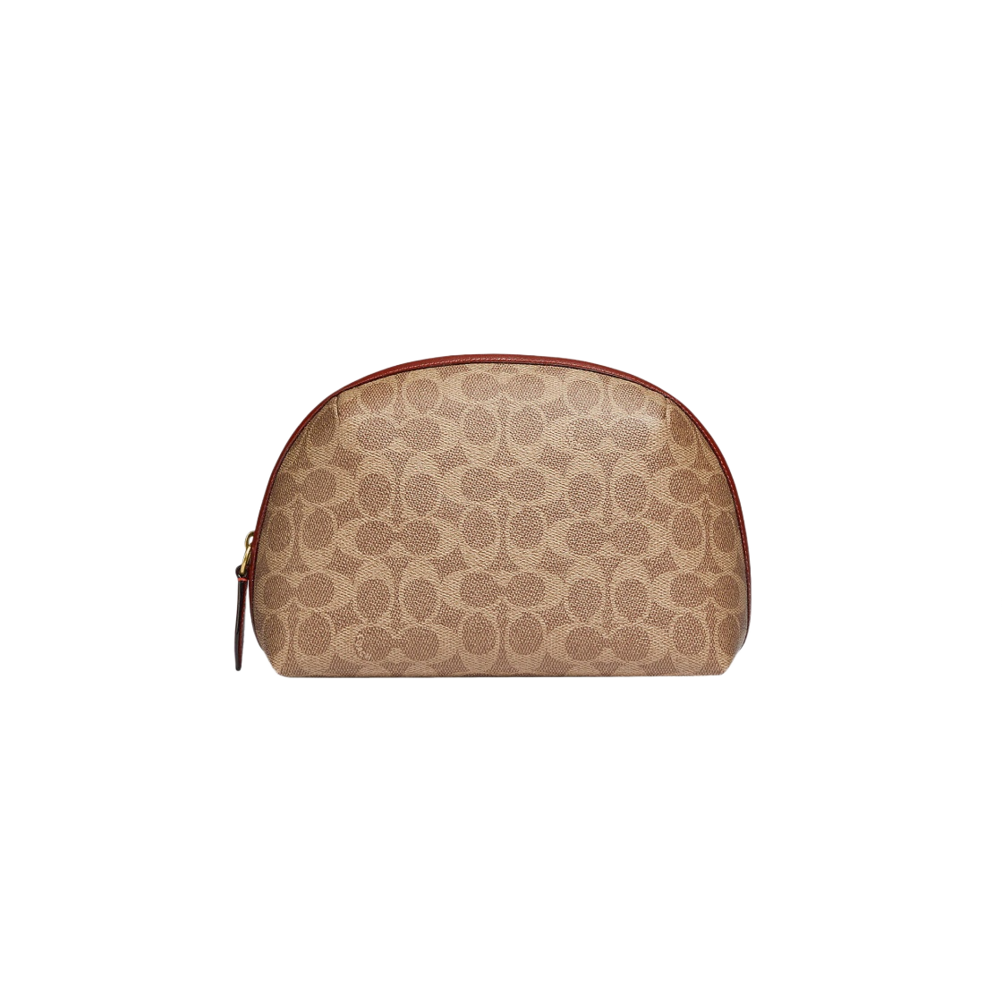 코치 줄리엔 코스메틱 케이스 22 시그니쳐 캔버스 탄 러스트(Coach Julienne Cosmetic Case 22 in Signature Canvas Tan Rust) - 1