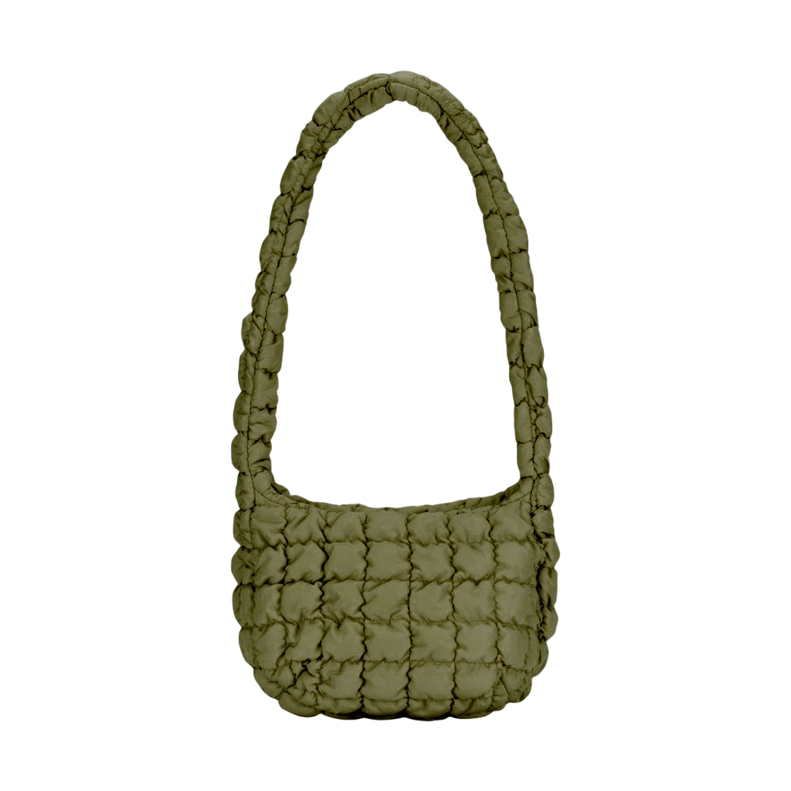 코스 퀼티드 메신저백 카키 그린(COS Quilted Messenger Bag Khaki Green)