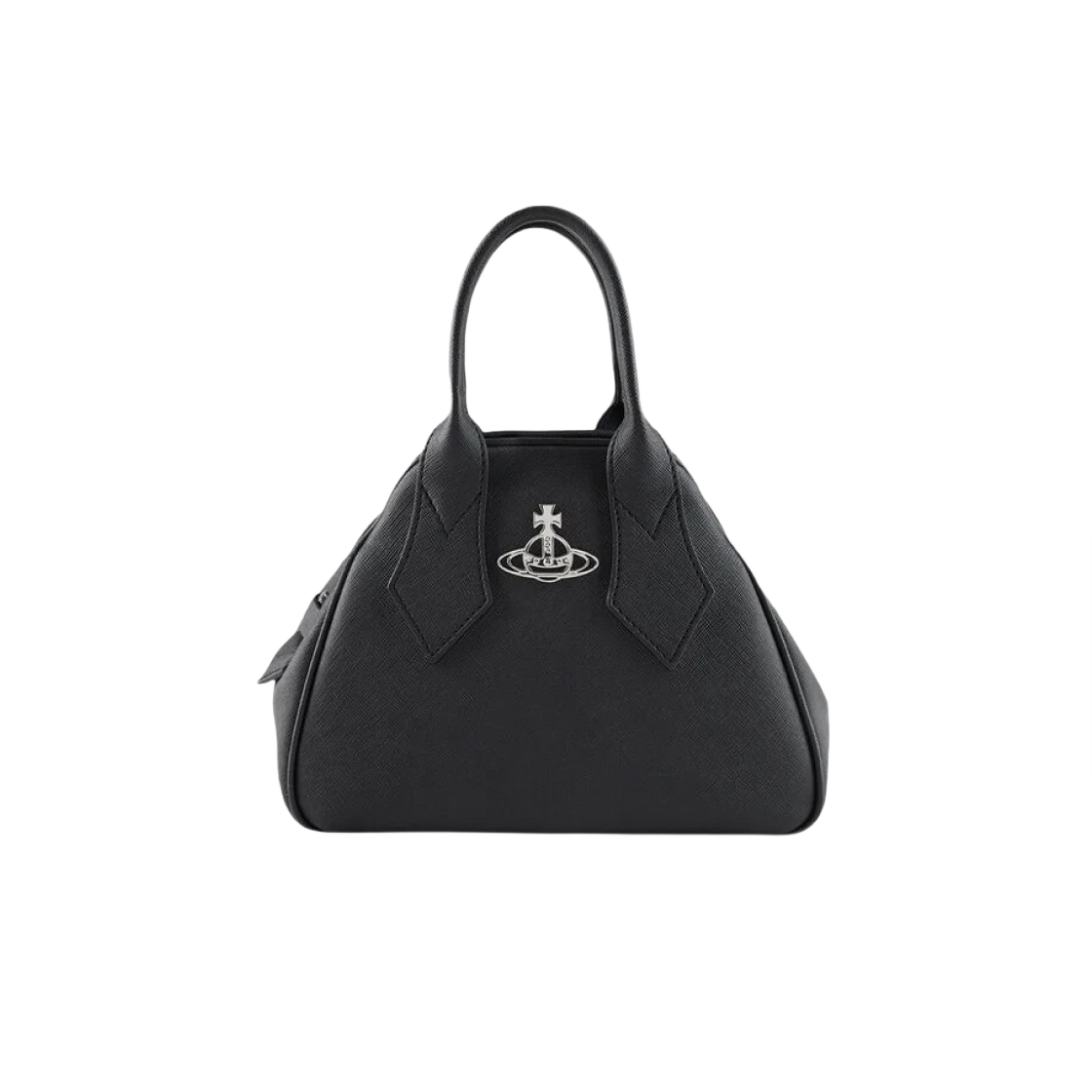 비비안 웨스트우드 사피아노 스몰 야스민 핸드백 블랙(Vivienne Westwood Saffiano Small Yasmine Handbag Black) - 1