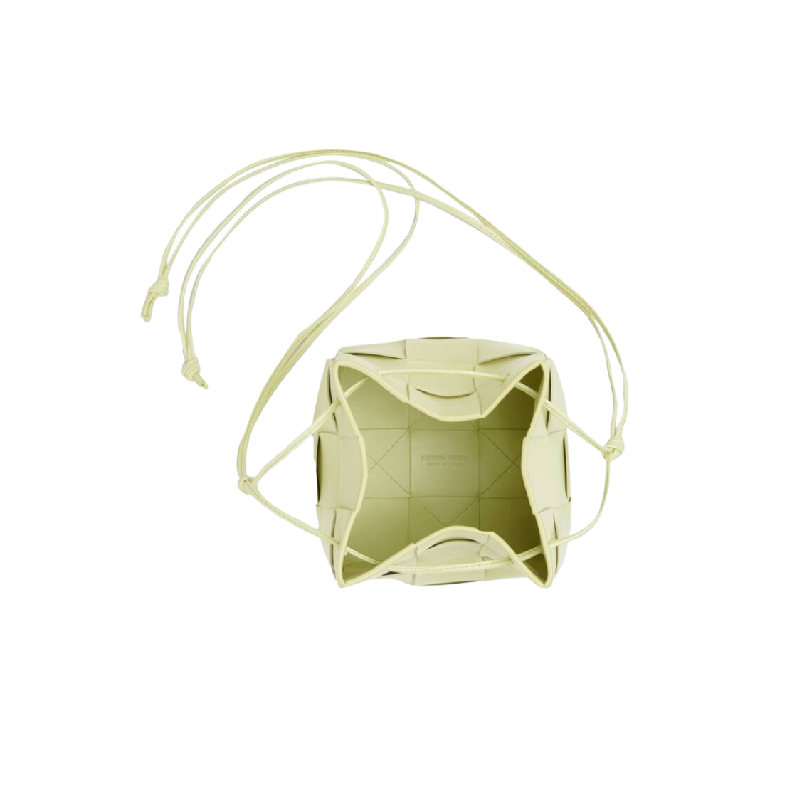 보테가 베네타 스몰 레더 카세트 버킷백 레몬 워시드(Bottega Veneta Small Leather Cassette Bucket Bag Lemon Washed) - 2
