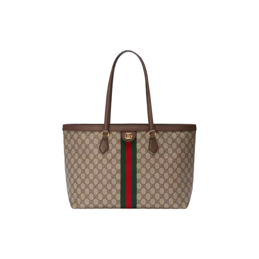 Gucci Ophidia GG Medium Tote Bag Beige Ebony