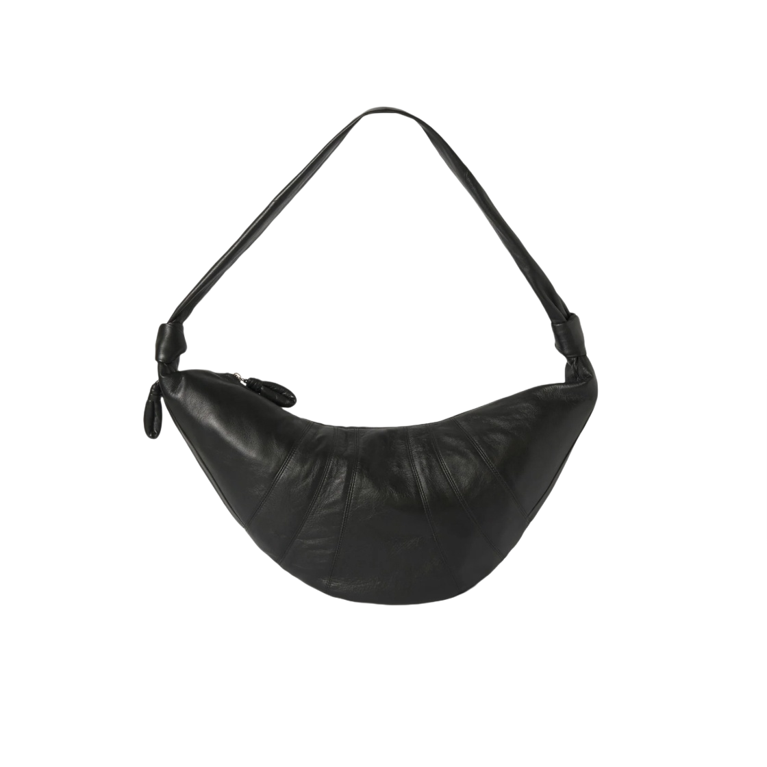 BG0000-LL095-999 Lemaire Large Croissant Bag Soft Nappa Leather Black