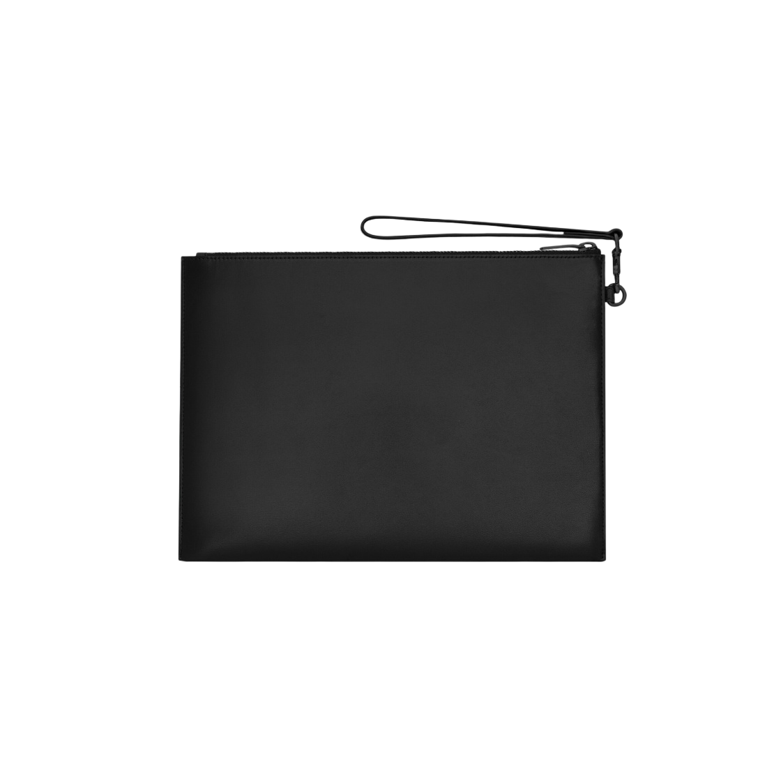 683827-1JB0U-1000 Saint Laurent Tiny Cassandre Zipped Tablet Holder in Shiny Leather Black - #2