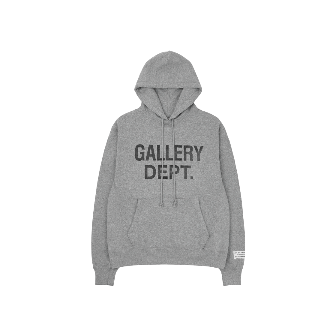 GD-ENL-2020 Gallery Dept. Center Logo Hoodie Heather Grey - 대표 이미지 #1
