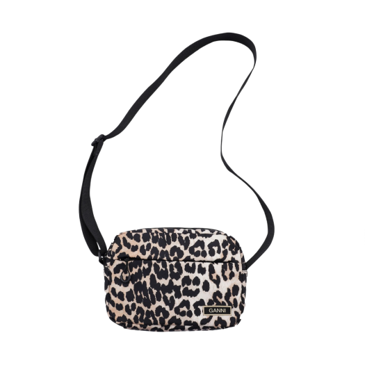Ganni Tech Festival Bag Leopard