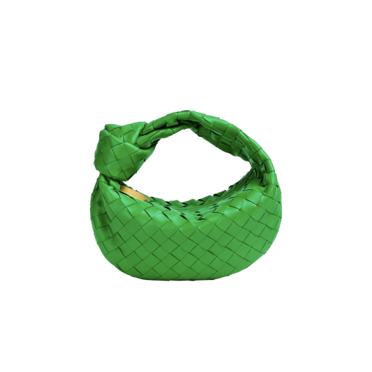 Bottega Veneta Mini Leather Jodie Parakeet