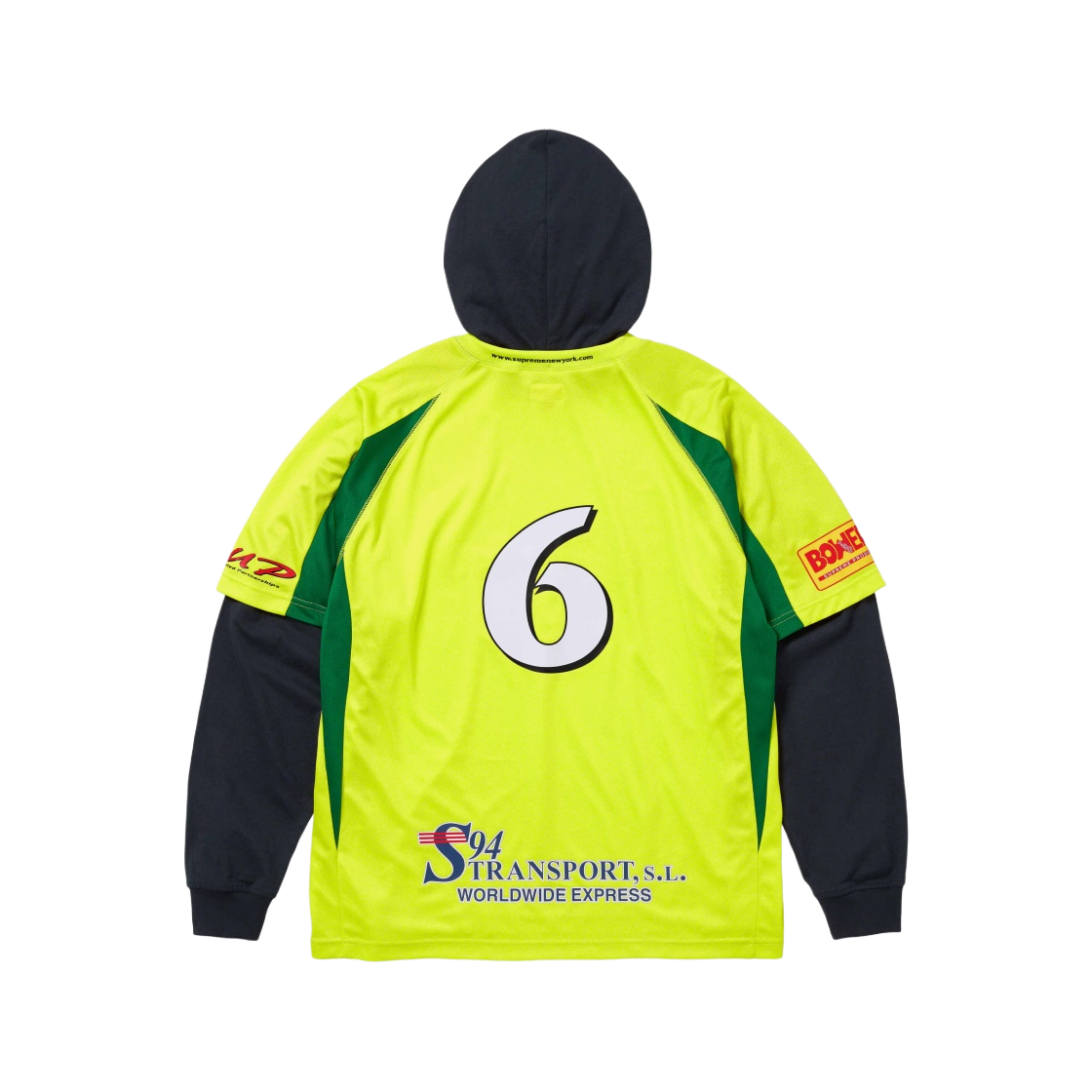 슈프림 후드 사커 저지 브라이트 그린 - 23FW | Supreme | KREAM