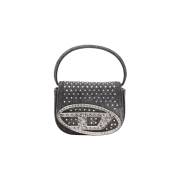 Diesel 1DR XS Iconic Mini Bag in Denim and Crystals Black