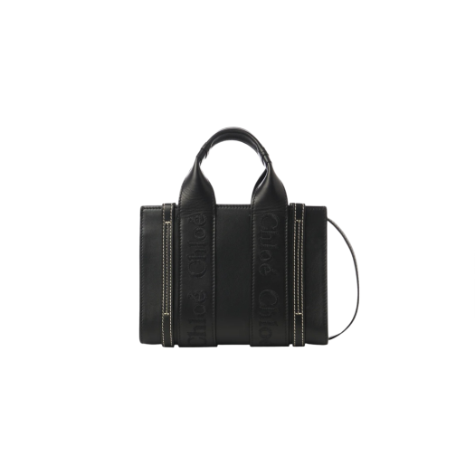 Chloe Woody Mini Tote Bag Black
