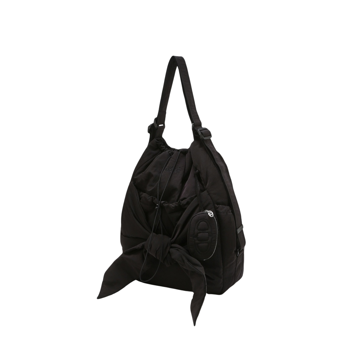 ★vanessabruno★ RUBAN Le Bon Glossy Black Ribbon Backpack a ATHE VANESSABRUNO] RUBAN Black Ribbon Weather Bag