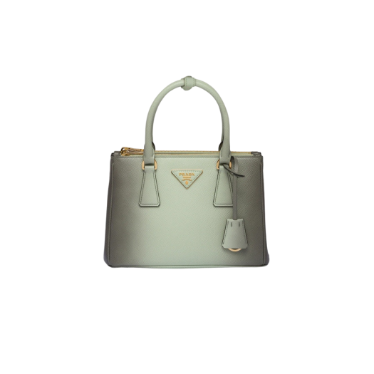 Prada Small Prada Galleria Ombre Saffiano Leather Bag Gradient Aqua