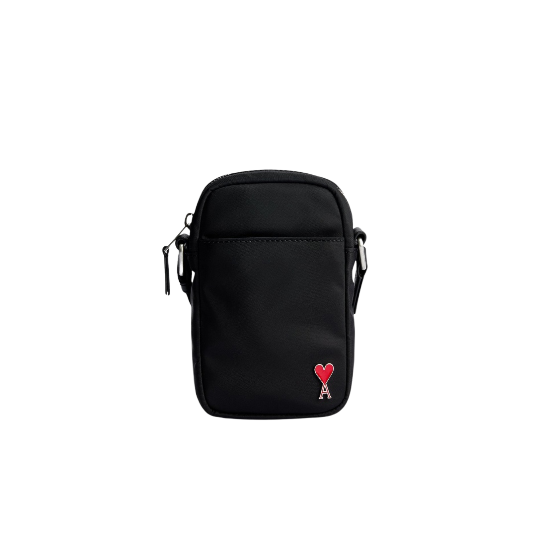 아미 스몰 하트 로고 폰 파우치 블랙(AMI de Coeur Phone Pouch Black)