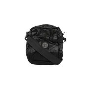 Stone Island 90870 Mussola Gommata Canvas Small Pouch Bag Black - 23FW