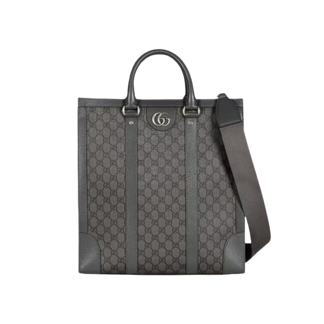 731793-UULHK-8576 Gucci Ophidia GG Medium Tote Bag Grey Black - 대표 이미지 #1