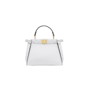 Fendi Peekaboo Mini Selleria Bag White