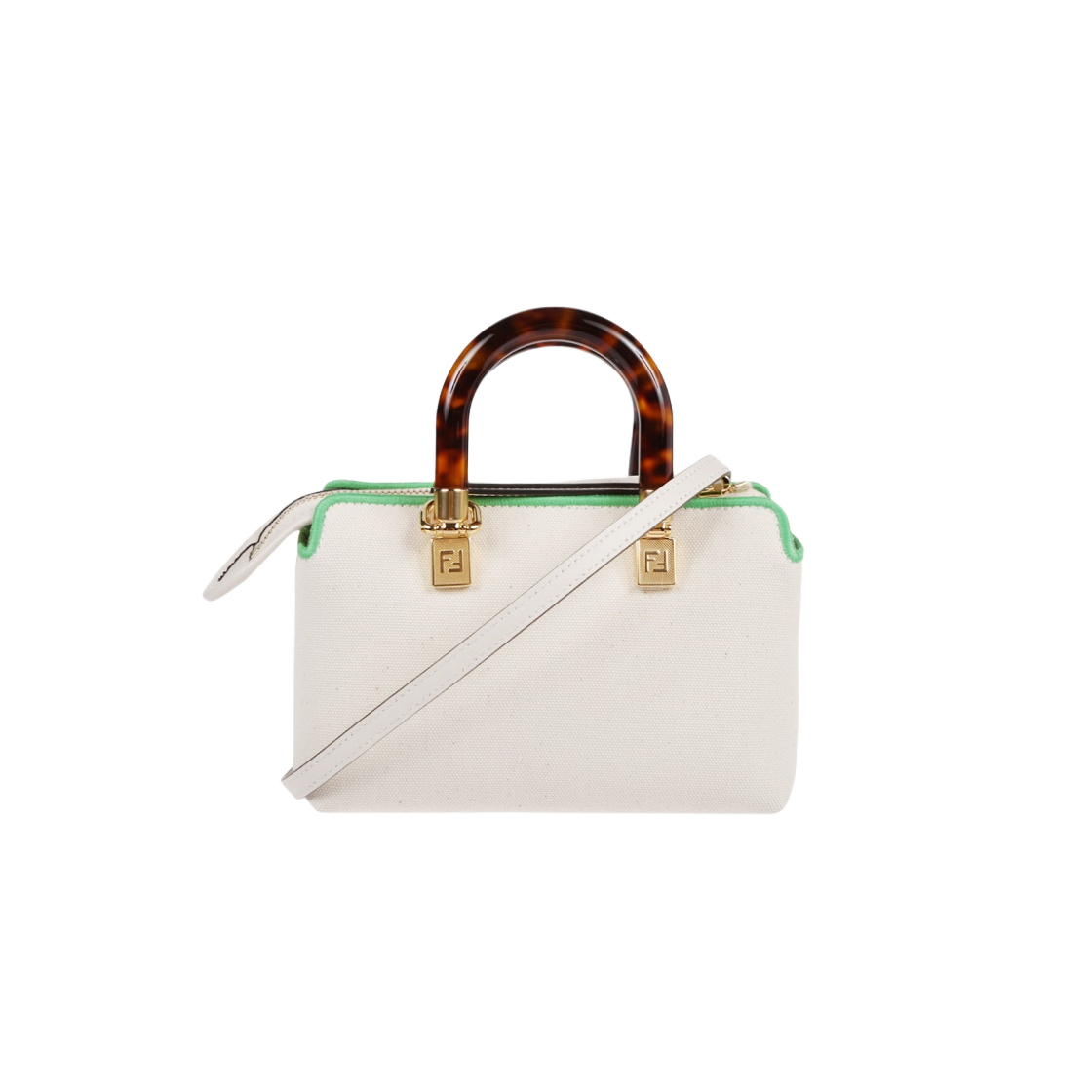 펜디 바이 더 웨이 캔버스 미니 보스턴백 베이지 그린(Fendi By The Way Canvas Mini Boston Bag Beige Green) - 2