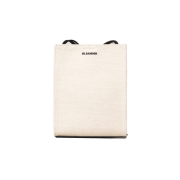 Jil Sander Tangle Small Leather and Canvas Natural