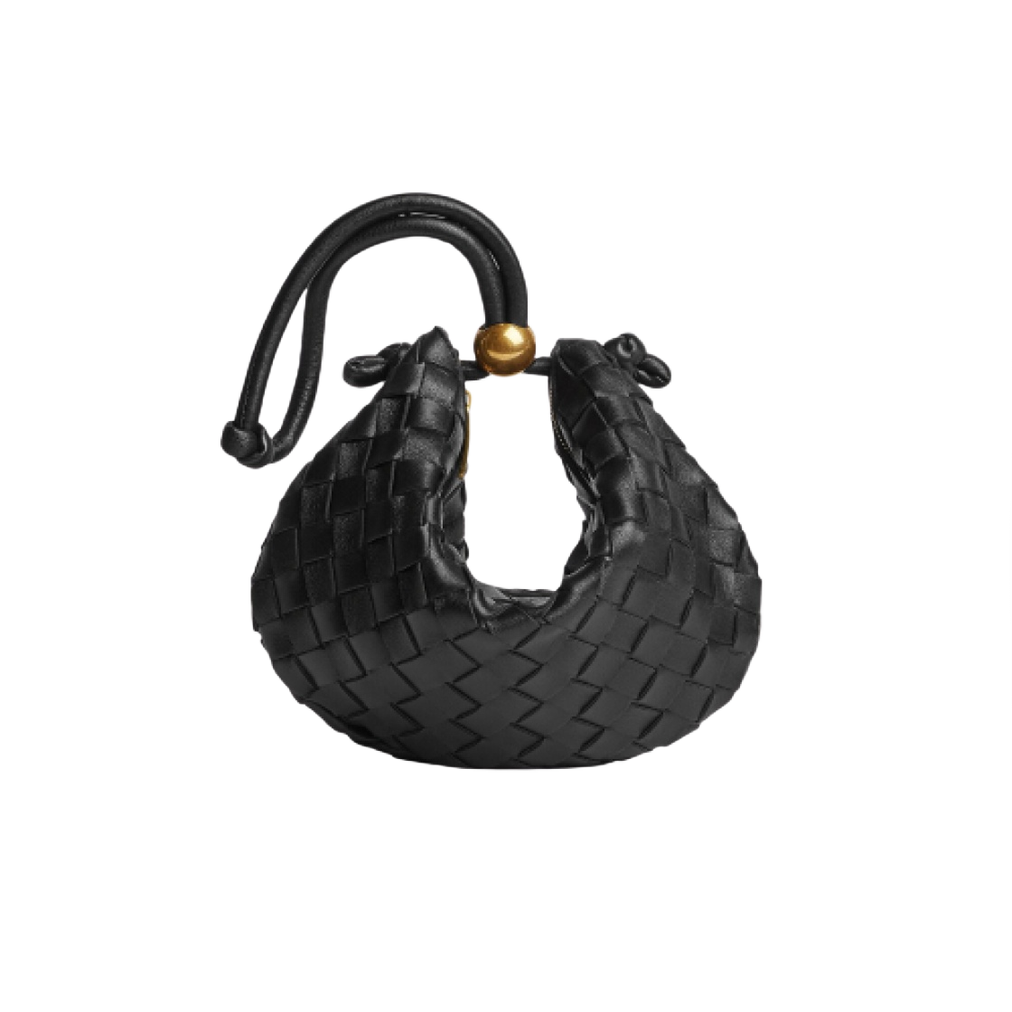 보테가 베네타 스몰 턴 파우치 블랙(Bottega Veneta Small Turn Pouch Black) - 1