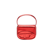 Diesel 1DR Mini Bag in Mirrored Leather Red