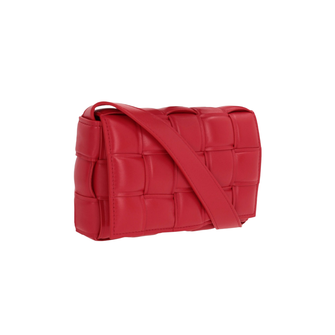 717506VCQR16572 Bottega Veneta Small Padded Leather Cassette Redstone - #2