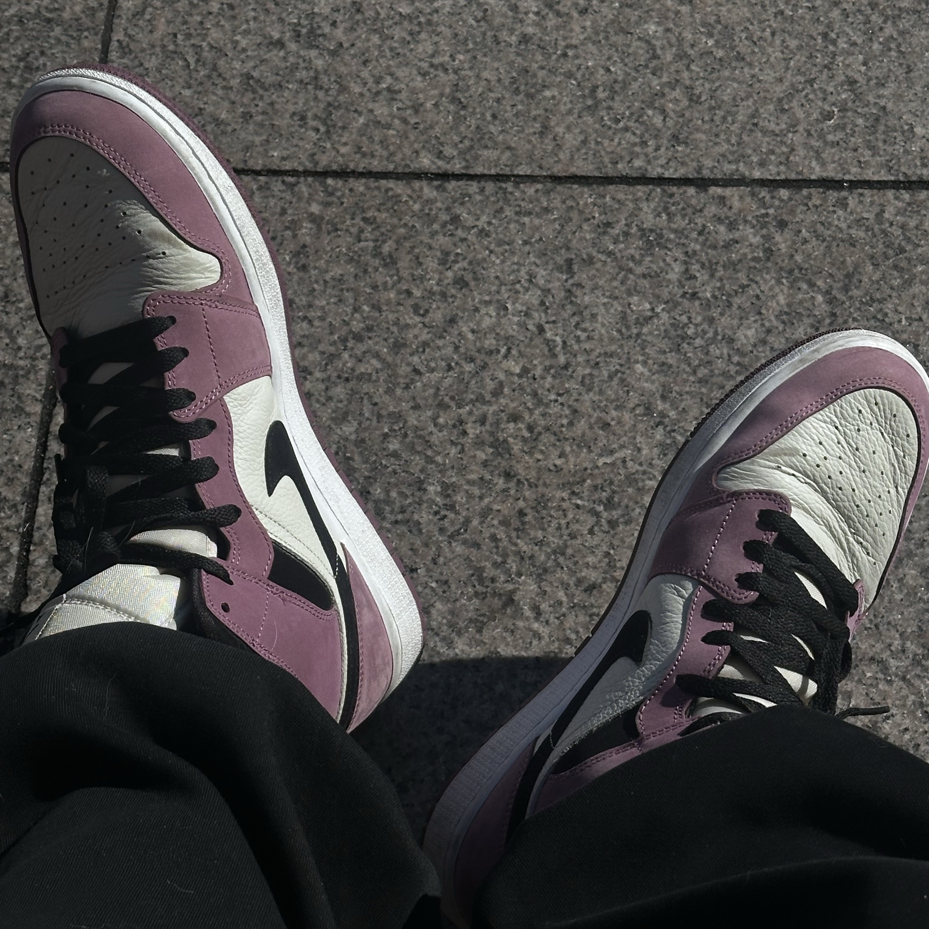 (W) Jordan 1 Mid SE Light Mulberry 착용 스타일
