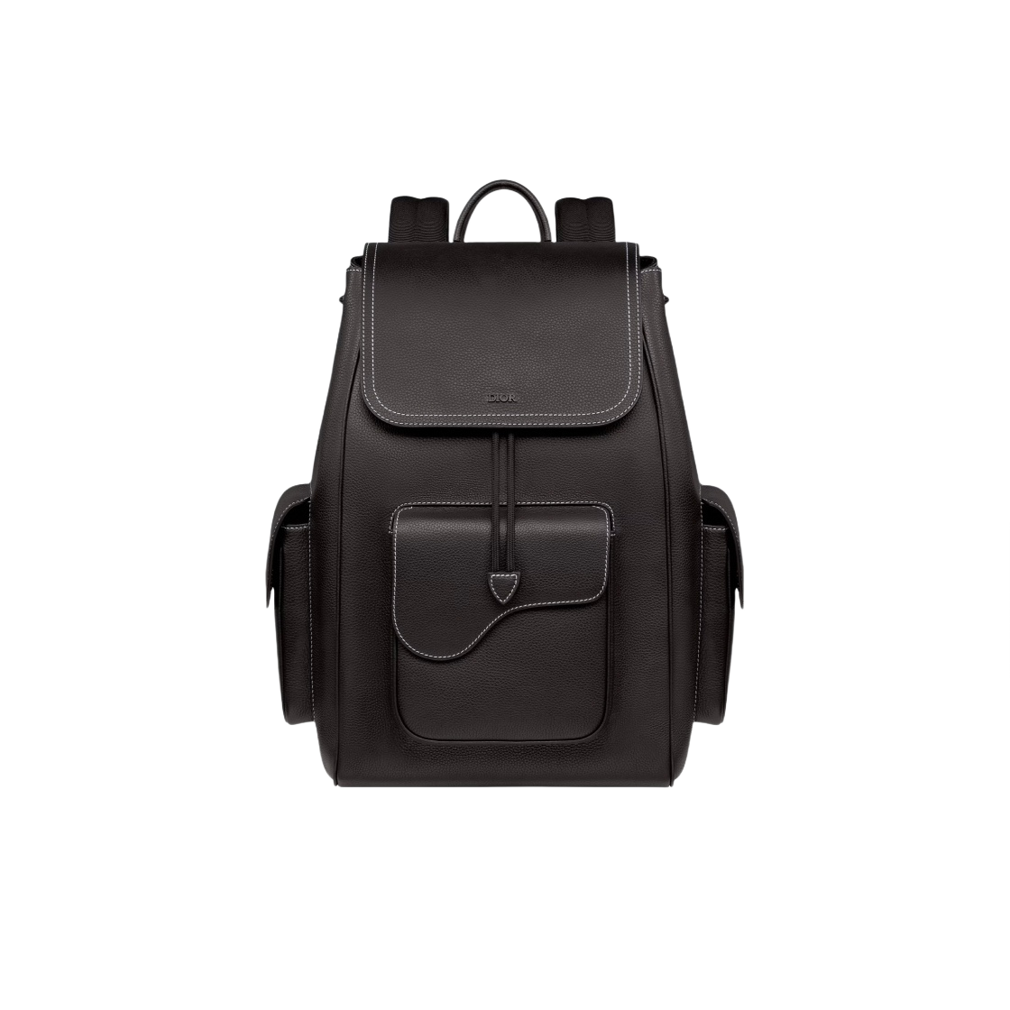 디올 새들 백팩 블랙 그레인드 카프스킨(Dior Saddle Backpack Black Grained Calfskin) - 1