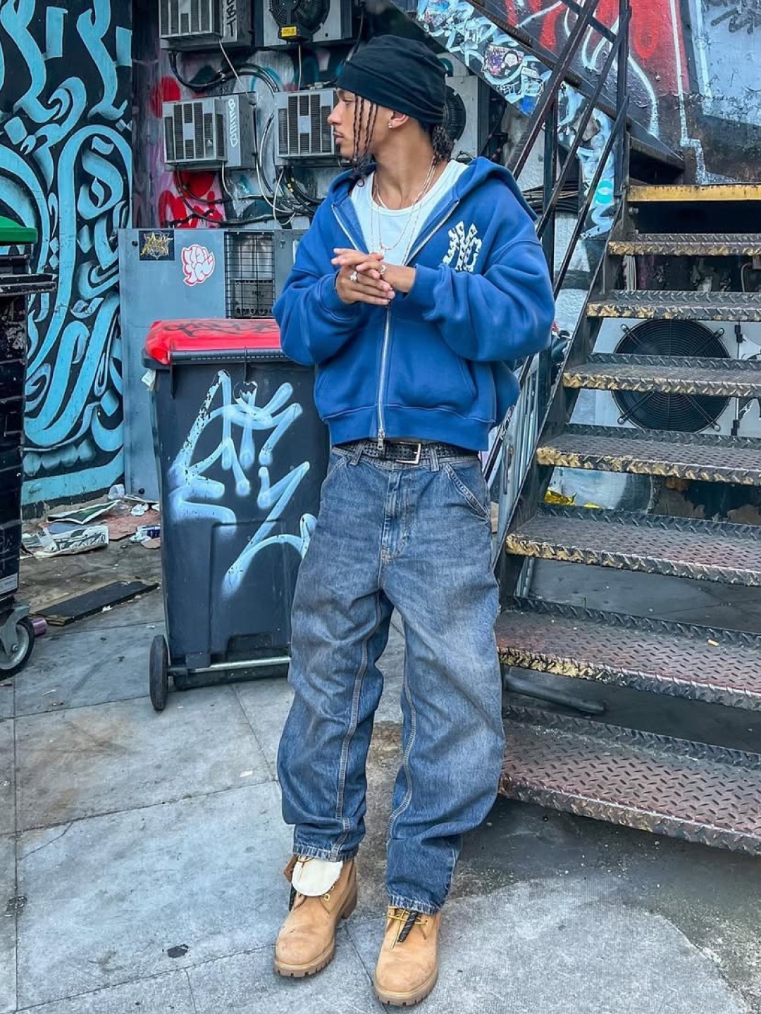 Corteiz Superior Royale Zip Hoodie Pink, Supreme Salvation Zip Up Hooded Sweatshirt Gold - 24SS 착용 스타일 - 2