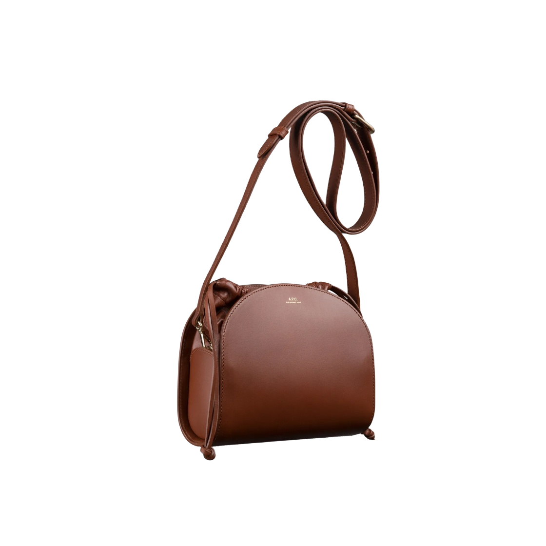 A.P.C. Demi-Lune Pochon Mini Bag Nut Brown