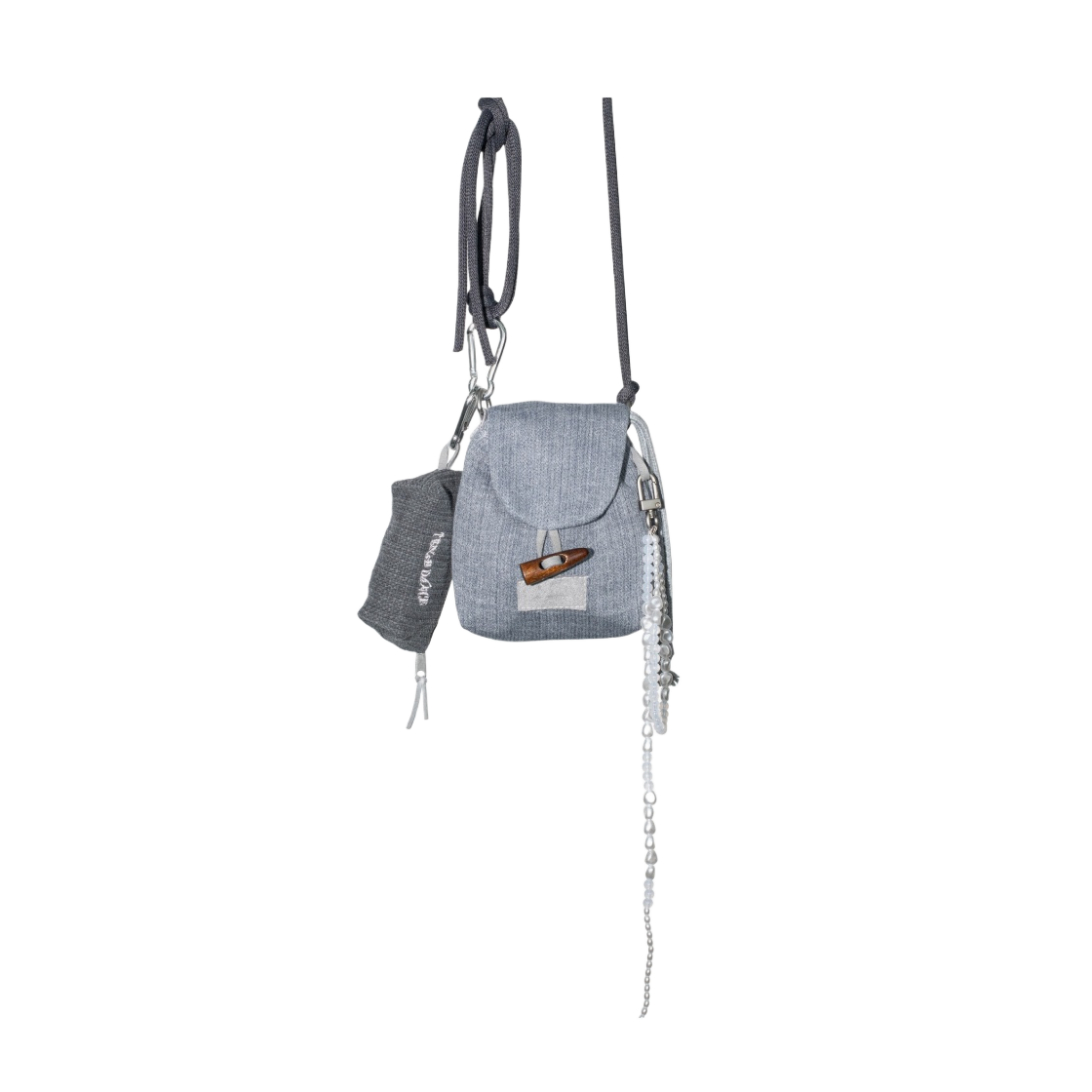파히섬 미니 키링 백 빈티지 블루(Pahisum Mini Keyring Bag Vintage Blue)