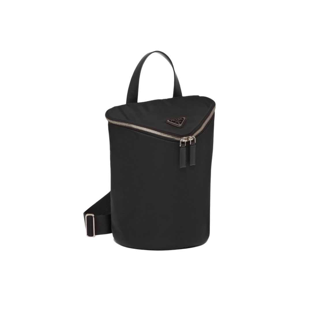프라다 리나일론 앤 레더 백팩 블랙(Prada Re-Nylon and Leather Backpack Black) - 2