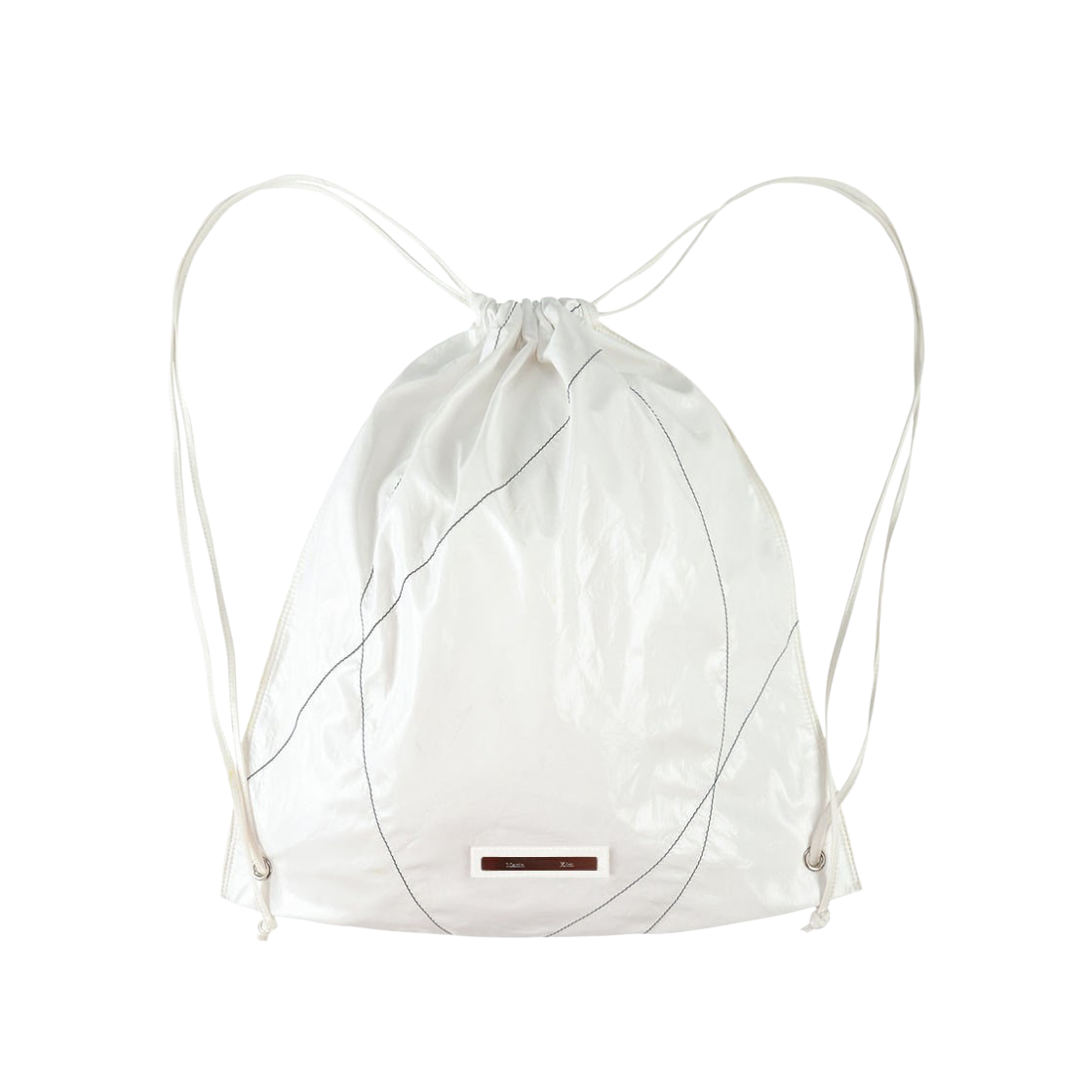 バックパック・リュック [MATINKIM]string coating back pack in white STRING COATING BACK PACK IN WHITE - MATINKIM